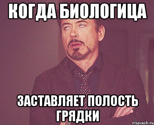 когда биологица заставляет полость грядки, Мем твое выражение лица