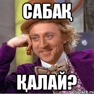 Сабақ қалай?, Мем Ну давай расскажи (Вилли Вонка)