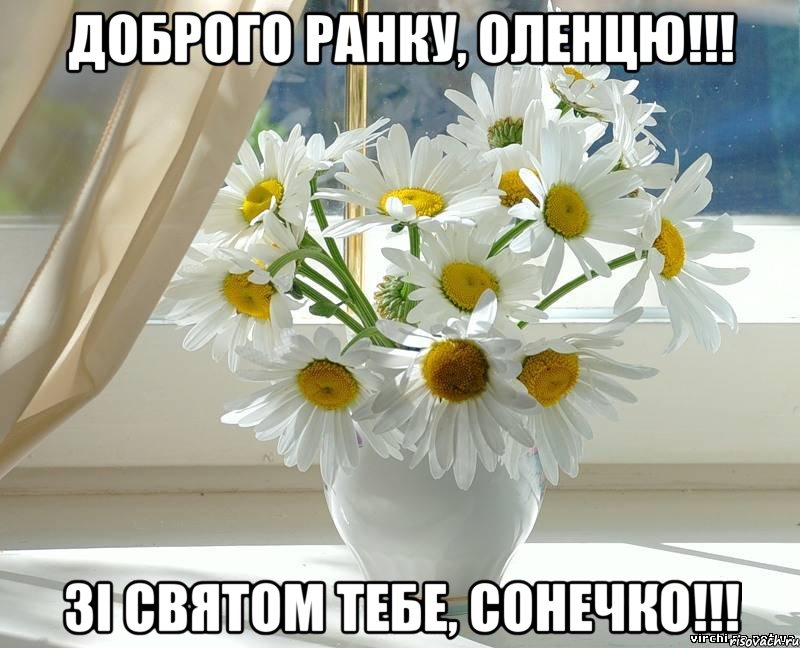 Доброго ранку, Оленцю!!! Зі Святом тебе, Сонечко!!!