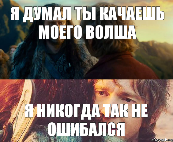 Я думал ты качаешь моего волша Я никогда так не ошибался, Комикс Я никогда еще так не ошибался