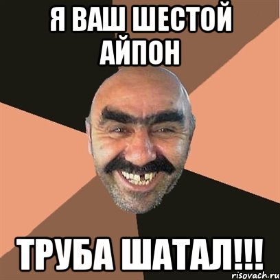 Я ВАШ ШЕСТОЙ АЙПОН ТРУБА ШАТАЛ!!!, Мем Я твой дом труба шатал