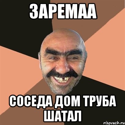 Заремаа соседа дом труба шатал, Мем Я твой дом труба шатал