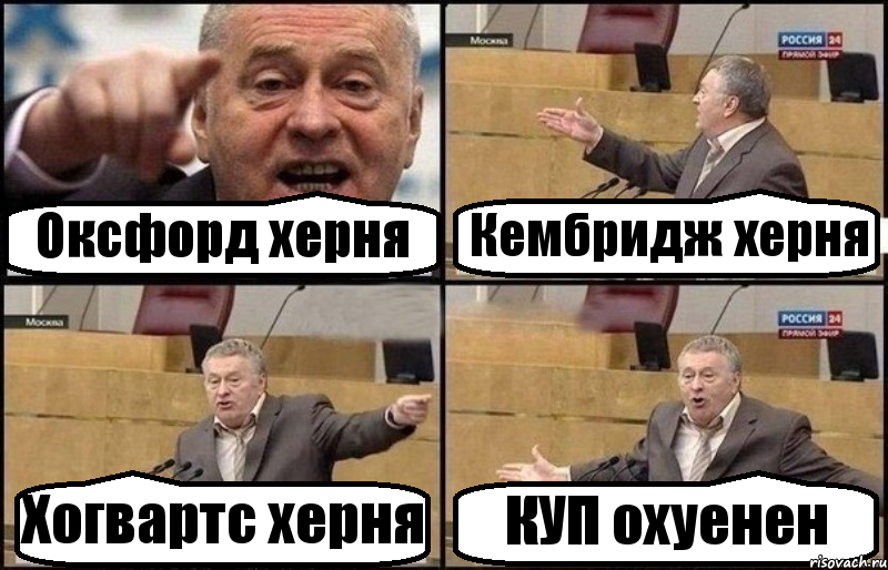 Оксфорд херня Кембридж херня Хогвартс херня КУП охуенен, Комикс Жириновский
