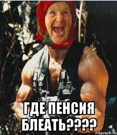  Где пенсия блеать????, Мем 1