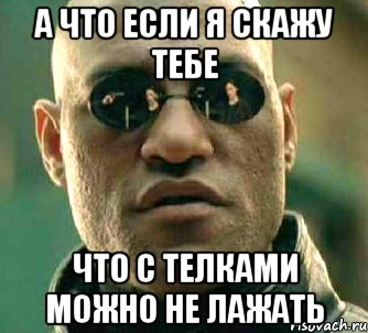 А что если я скажу тебе что с телками можно не лажать, Мем  а что если я скажу тебе