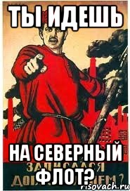 ТЫ идешь на Северный Флот?
