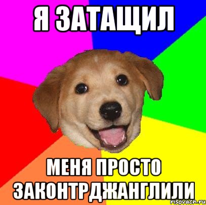 я затащил меня просто законтрджанглили, Мем Advice Dog