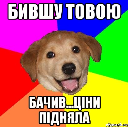 бившу товою бачив...ціни підняла, Мем Advice Dog