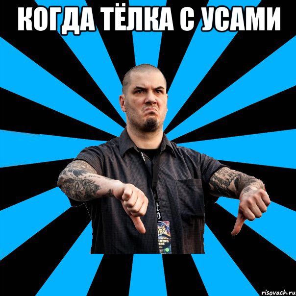 когда тёлка с усами 