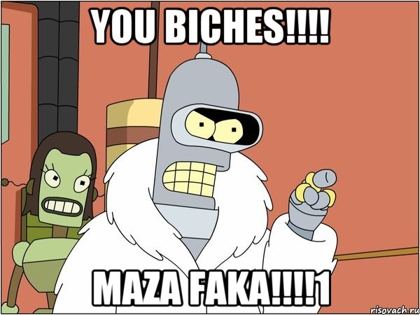 you biches!!!! maza faka!!!!1, Мем Бендер