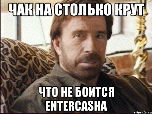 Чак на столько крут что не боится entercasha, Мем чак норрис