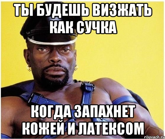 Ты будешь визжать как сучка Когда запахнет кожей и латексом, Мем Черный властелин