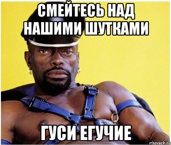 Смейтесь над нашими шутками Гуси егучие, Мем Черный властелин