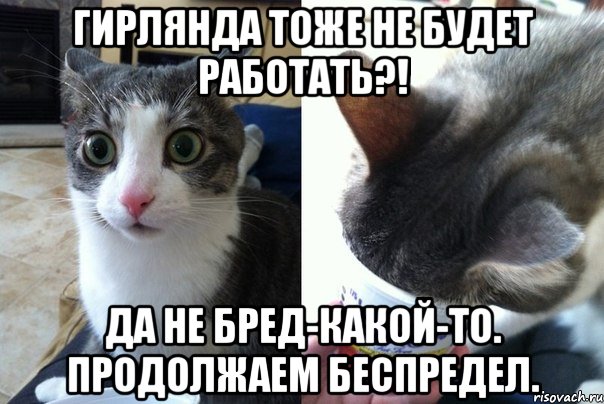 Гирлянда тоже не будет работать?! Да не бред-какой-то. Продолжаем беспредел., Комикс  Да не бред-какой-то (2 зоны)