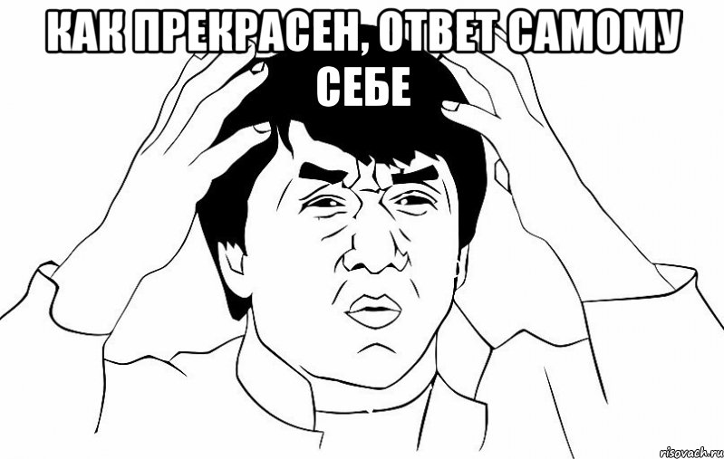 Как прекрасен, ответ самому себе , Мем ДЖЕКИ ЧАН