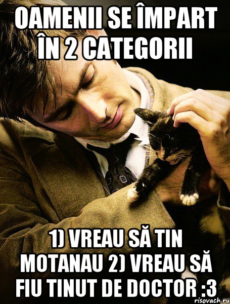 Oamenii se împart în 2 categorii 1) Vreau să tin motanau 2) Vreau să fiu tinut de Doctor :3, Мем ЭТ ТИБЕ