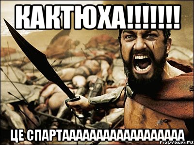 Кактюха!!!!!!! це спартаааааааааааааааааа, Мем Это Спарта