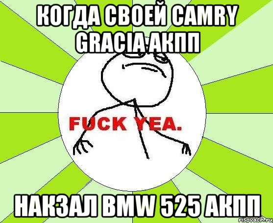 когда своей Camry Gracia АКПП Накзал BMW 525 АКПП, Мем фак е