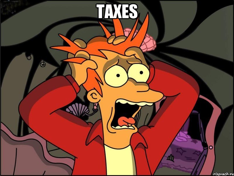 Taxes , Мем Фрай в панике