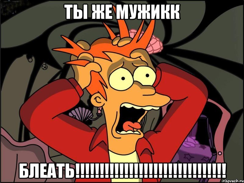 ТЫ ЖЕ МУЖИКК БЛЕАТЬ!!!!!!!!!!!!!!!!!!!!!!!!!!!!!!!, Мем Фрай в панике