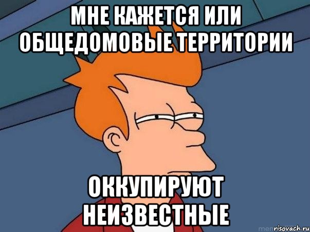 Мне кажется или общедомовые территории Оккупируют неизвестные, Мем  Фрай (мне кажется или)