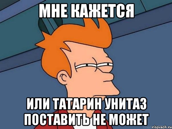 мне кажется или Татарин унитаз поставить не может, Мем  Фрай (мне кажется или)