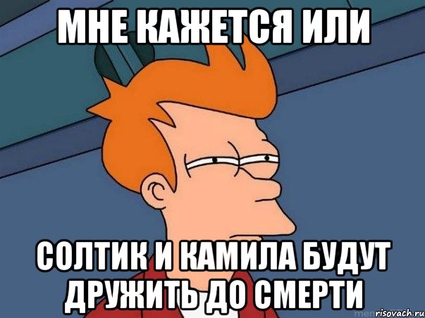 Мне кажется или Солтик и Камила будут дружить до смерти, Мем  Фрай (мне кажется или)