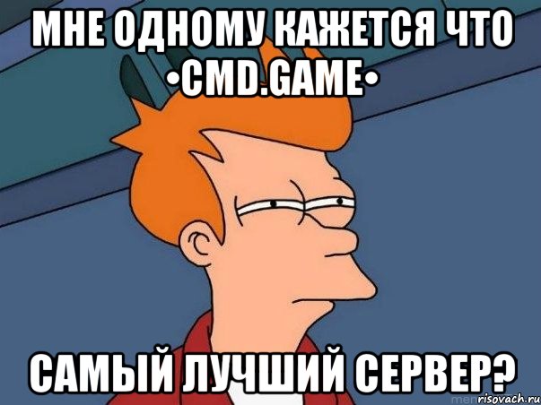 Мне одному кажется что •CMD.GAME• Самый лучший сервер?, Мем  Фрай (мне кажется или)