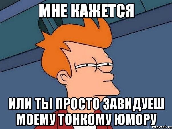 Мне кажется или ты просто завидуеш моему тонкому юмору, Мем  Фрай (мне кажется или)