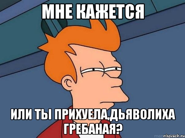 мне кажется или ты прихуела,Дьяволиха гребаная?, Мем  Фрай (мне кажется или)