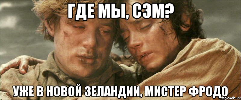 ГДЕ МЫ, СЭМ? УЖЕ В НОВОЙ ЗЕЛАНДИИ, МИСТЕР ФРОДО, Мем фродо