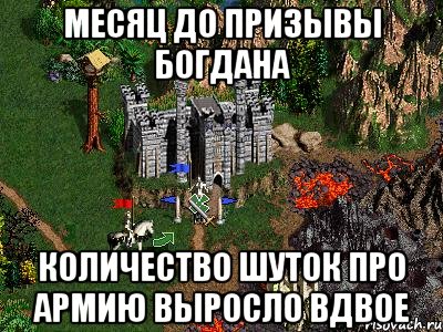 месяц до призывы богдана количество шуток про армию выросло вдвое, Мем Герои 3