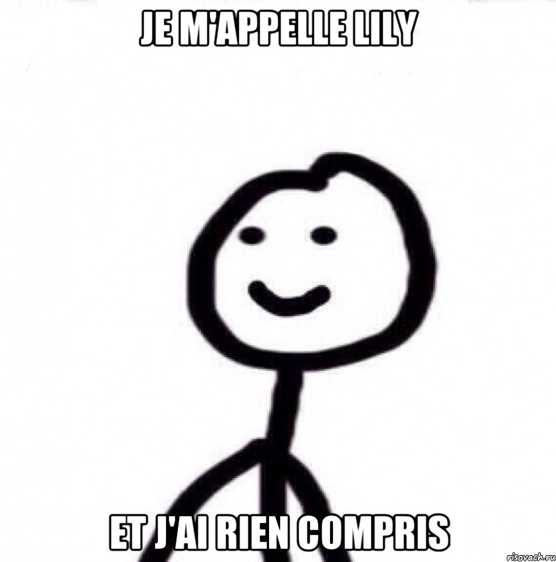 Je m'appelle Lily Et j'ai rien compris, Мем Теребонька (Диб Хлебушек)