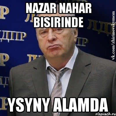 nazar nahar bisirinde ysyny alamda, Мем Хватит это терпеть (Жириновский)