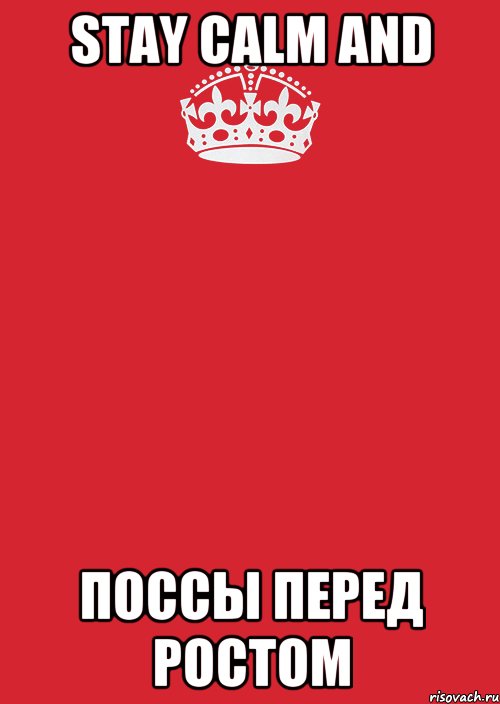 Stay Calm and Поссы перед ростом, Комикс Keep Calm 3