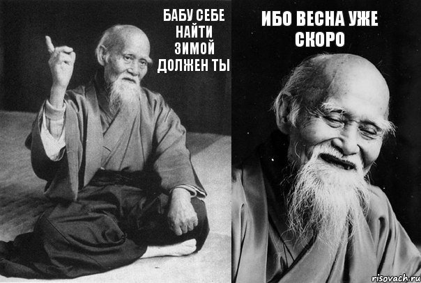 бабу себе найти зимой должен ты ибо весна уже скоро, Комикс Мудрец-монах (2 зоны)