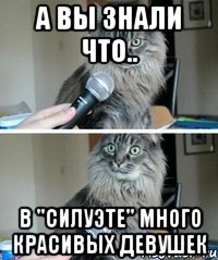 а вы знали что.. в "силуэте" много красивых девушек