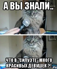 а вы знали.. что в "Силуэте" много красивых девушек ?!