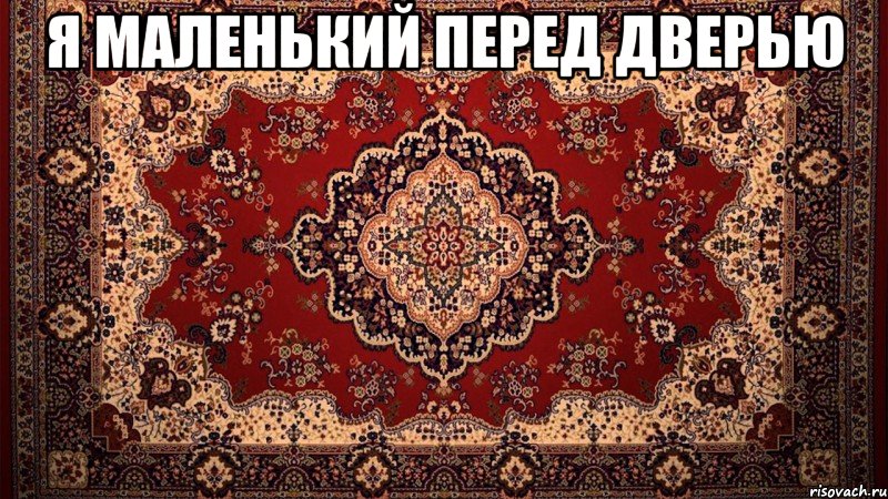 я маленький перед дверью , Мем ковер вроде