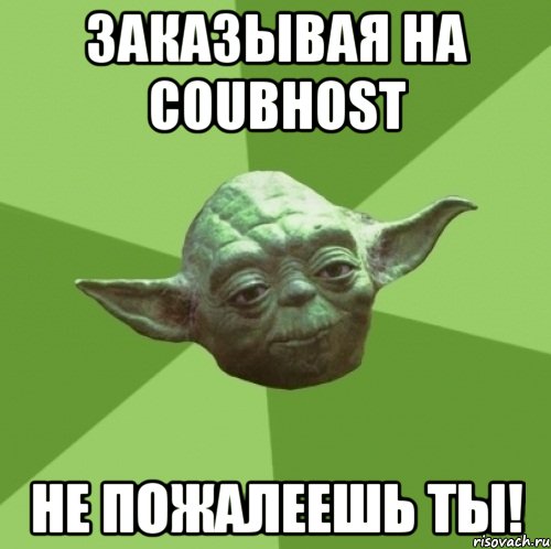 Заказывая на coubhost Не пожалеешь ты!, Мем Мастер Йода