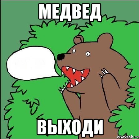 МЕДВЕД ВЫХОДИ, Мем Медведь-шлюха