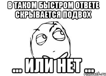 в таком быстром ответе скрывается подвох ... или нет ..., Мем Мне кажется или