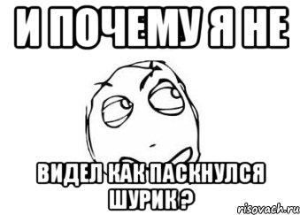 И почему я не видел как паскнулся шурик ?, Мем Мне кажется или