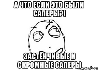 а что если это были саперы?! застенчивые и скромные саперы, Мем Мне кажется или