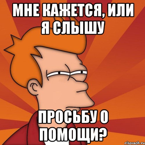 мне кажется, или я слышу просьбу о помощи?, Мем Мне кажется или (Фрай Футурама)