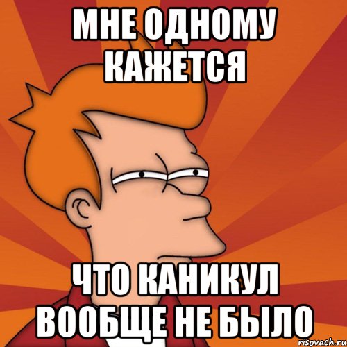 мне одному кажется что каникул вообще не было