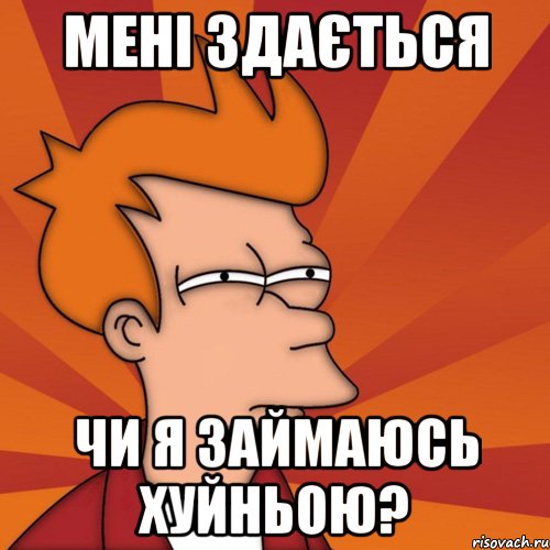 МЕНІ ЗДАЄТЬСЯ ЧИ Я ЗАЙМАЮСЬ ХУЙНЬОЮ?, Мем Мне кажется или (Фрай Футурама)