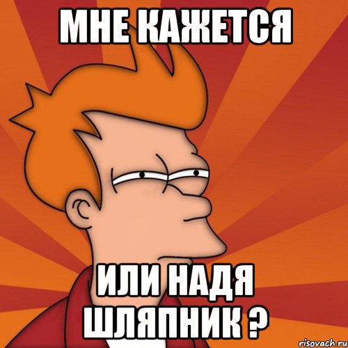 Мне кажется Или Надя шляпник ?, Мем Мне кажется или (Фрай Футурама)