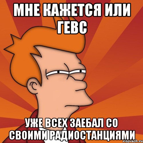 мне кажется или гевс уже всех заебал со своими радиостанциями, Мем Мне кажется или (Фрай Футурама)