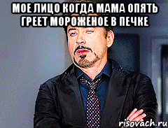 мое лицо когда мама опять греет мороженое в печке 